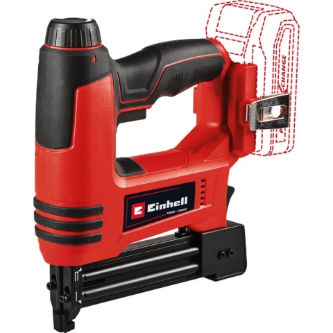 Einhell Tacker TE-CN 18 Li Solo Power X-Change (Li-Ion, 18V, tacker, max. 20 schoten per minuut, incl. 300 spijkers, incl. 300 nieten, zonder accu en oplader)