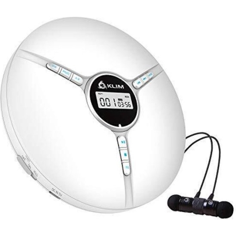 KLIM Discman draagbare cd-speler met ingebouwde batterij