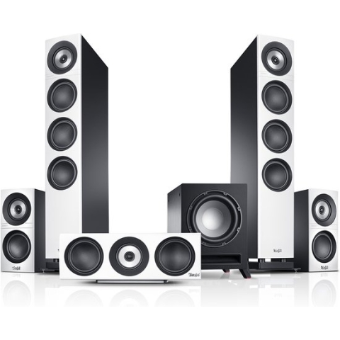 Teufel Definion 3 Surround "5.1-Set" - surround set - high-end home cinema luidspreker - wit/zwart