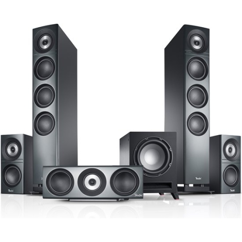 Teufel Definion 3 Surround "5.1-Set" - surround set - high-end home cinema luidspreker - antraciet
