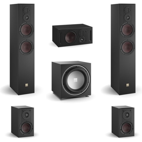 DALI Opticon 6 MK2 - Opticon 1 MK2 - Opticon Vokal MK2 - Dali Sub E12-F - 5.1 Surround bundel - Zwart