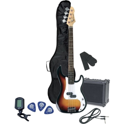 GEWA RCB-100 - Basgitaar beginners-set compleet - versterker - stemmer - plectrum