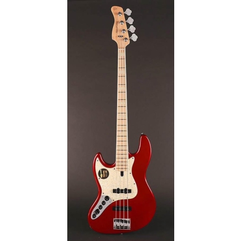 Basgitaar Sire Basses V7 2nd Gen Series Marcus Miller V7+ S4L/BMR Bright Metallic Rood Linkshandig