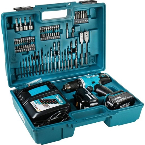Makita DDF453SFX1 - Boor-/schroefmachine - 18 V - Incl. Accessoireset in Koffer