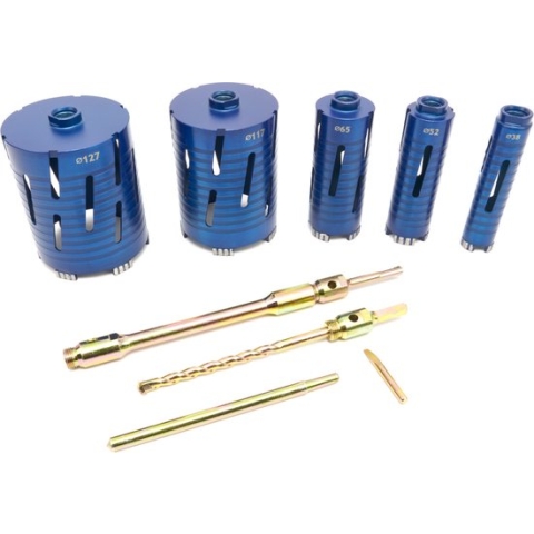 11 Delige Professionele Diamantborenset 38 / 52 / 65 / 117 / 127 mm