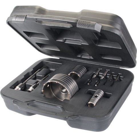 Silverline 9-delige TCT kernboor set 30, 50 en 110 mm