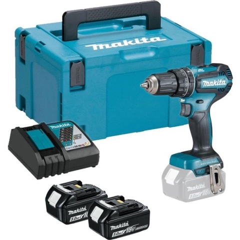 Makita - DHP485RTJ - 18V - accu - klopboor- en schroefmachine - 2x 5.0Ah - in Mbox