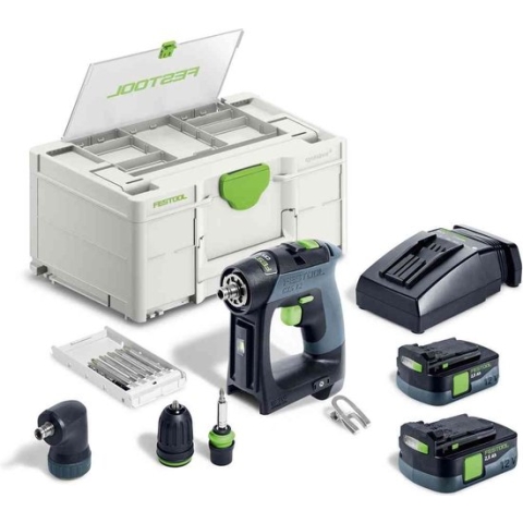 Festool CXS 12 2,5-Set Accu Schroefboormachine 12V 2.5Ah in Systainer - 576865