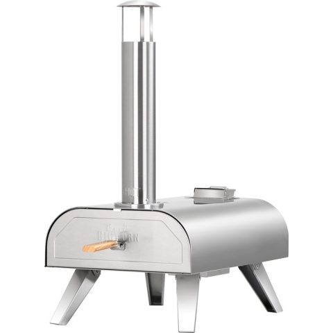 Bighorn Pizza Pellet Oven - Buiten - Draagbaar - Opvouwbaar - RVS - 15KG - 460°
