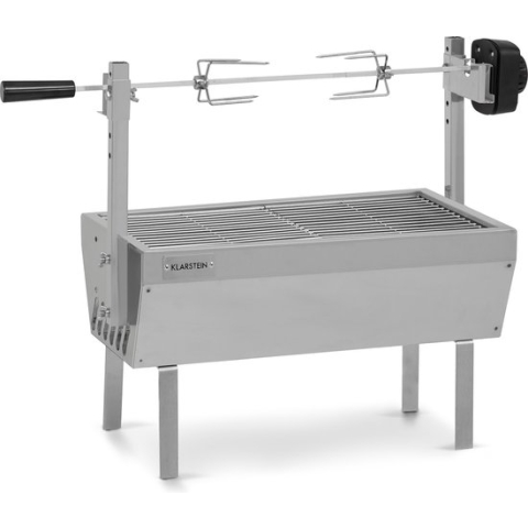 Sauenland Mini braadgrill draaispit 4W max. 12kg edelstaal