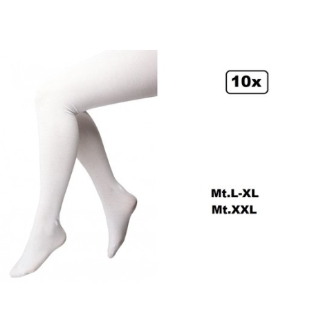 10x Maillot wit in 2 maten - mt.L-XL en XXL - Piet Sinterklaas Prins evenement thema feest festival kou