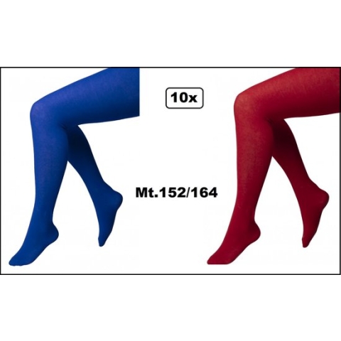 10x Maillot rood en blauw mt.152/164 - Piet Sinterklaas halloween evenement thema feest festival kou
