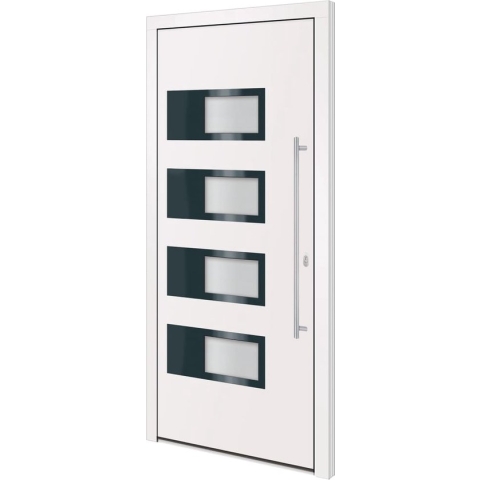 vidaXL-Voordeur-100x210-cm-aluminium-en-PVC-wit