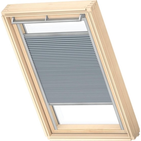 VELUX Origineel Verduisterend Plisségordijn (FHC), Zilveren Kozijn, P10, 410, 3, Grey