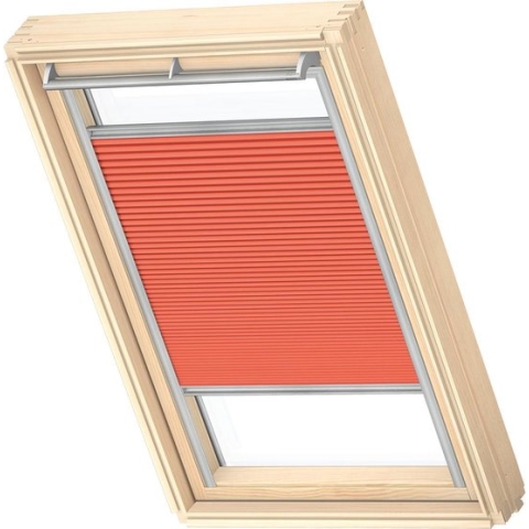 VELUX Origineel Verduisterend Plisségordijn (FHC), Zilveren Kozijn, UK04, Orange