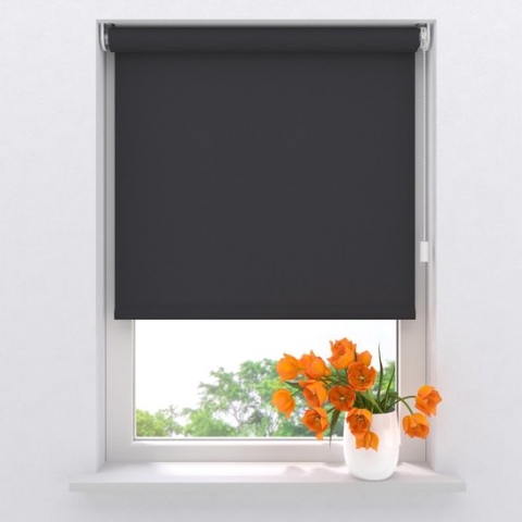 Elektrisch rolgordijn Easy Lichtdoorlatend - Black - 140 x 190 cm - CMD-03