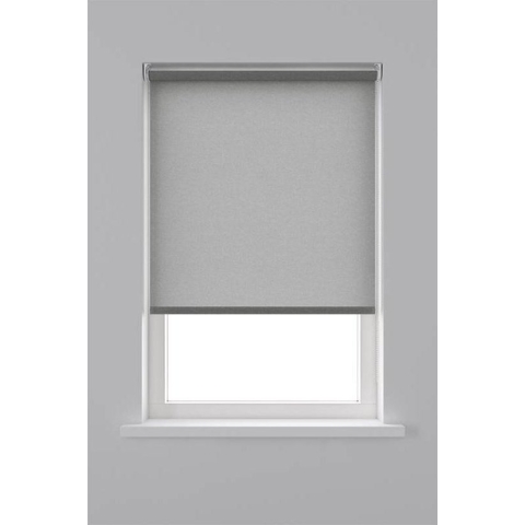 Decosol Rolgordijn Lichtdoorlatend - Structuur grijs (5679) - 120 x 190 cm
