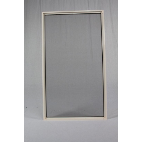 Horren fabriek type XL - Insectenwering - 110 x160 cm - Inzet hor - Inkort baar - Wit Ral9010 - Grijs gaas - Raamhor