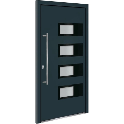 vidaXL-Voordeur-110x210-cm-aluminium-en-PVC-antracietkleurig