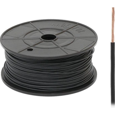 FLRY -B kabel - 1x 1,00mm - Zwart - Rol 100 meter