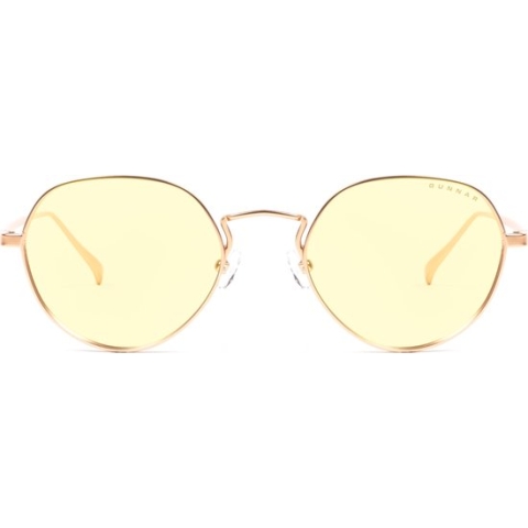 GUNNAR Gaming- en Computerbril - Infinite, Gold Frame, Amber Tint - Blauw Licht Bril, Beeldschermbril, Blue Light Glasses, Leesbril, UV Filter