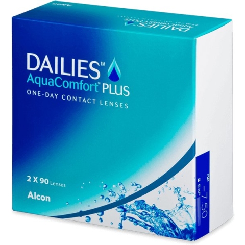 Dailies AquaComfort Plus (180 lenzen) Sterkte: -3.75, BC: 8.70, DIA: 14.00