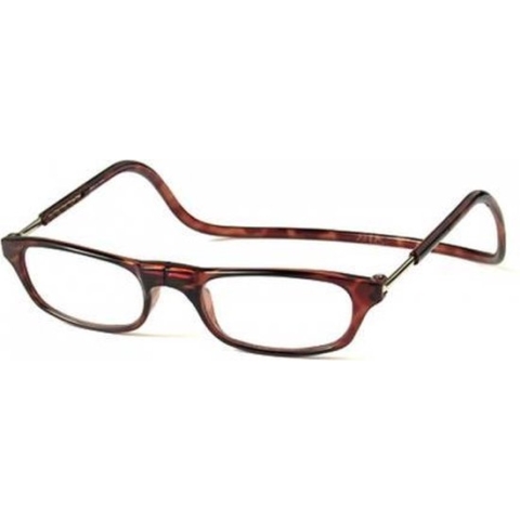 Clic Leesbril donker havanna +2.5