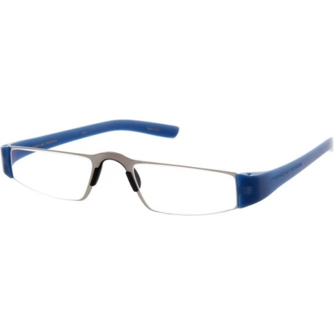 Leesbril Porsche Design P'8801-Titanium/Helderblauw-+1.50