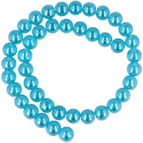 Kralen streng Aqua Aura 10 mm (gecoat)