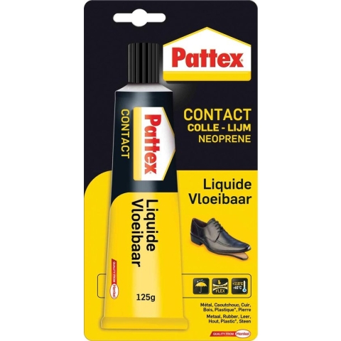 Pattex contactlijm Vloeibaar, tube van 125 g, op blister 12 stuks