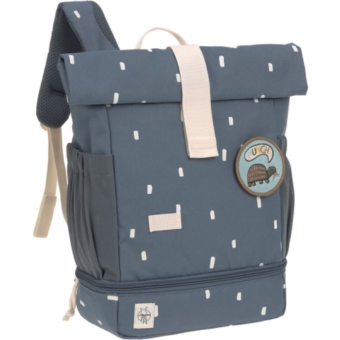 Lässig Rugzak Mini Rolltop Backpack Happy Prints Midnight blue