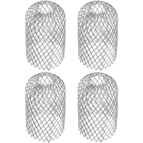 4 stuks regenpijp beschermer metaal, goot zeef filter gaas regenpijp bescherming goot zeef blad zeef dakgoot bescherming blad scherm beschermende gaas goot bescherming goot bescherming goot bescherming voor goot, regenpijp