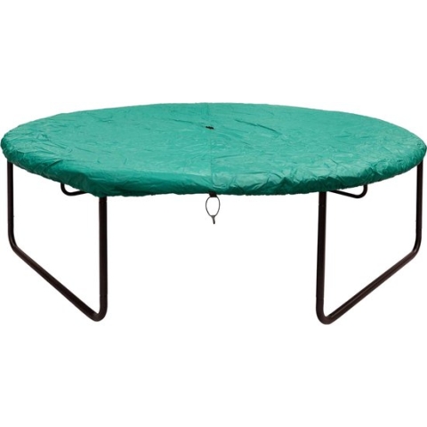 Trampoline beschermhoes Rond 380 cm groen - Winter afdekhoes - Afdekhoes trampoline PVC - afdekzeil - stevige bevestiging