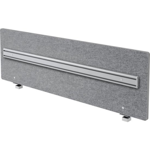 hjh OFFICE PRO ARO 16 Akoestische verdeler + Orga-rail - gemêleerd grijs - 160 cm
