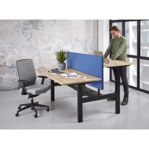 Akoestisch wand Professional voor duo bench breed 180CM hoog 70CM kleur wolvilt Mintgroen TA10