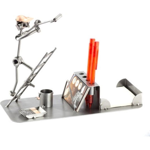 Metalen bureau Set schilder - Bureau accessoires Set - moeren en bouten - Office Desk Organizer Set - handgemaakte bureau set - Manager Gift - verjaardagscadeau