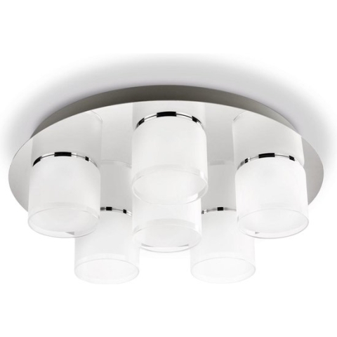 Philips Byzantin - Plafonnière - 6 Lichtpunten - chroom - 6 x 400lm
