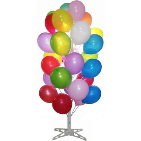 Ballonnenboom wit complete set incl ballonnen en stokjes