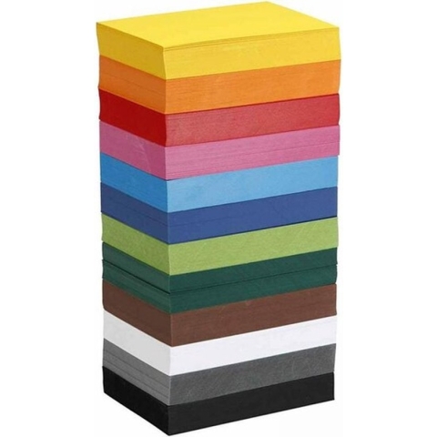 Gekleurd karton, diverse kleuren, A6, 105x148 mm, 180 gr, 12x100 vel/ 1 doos