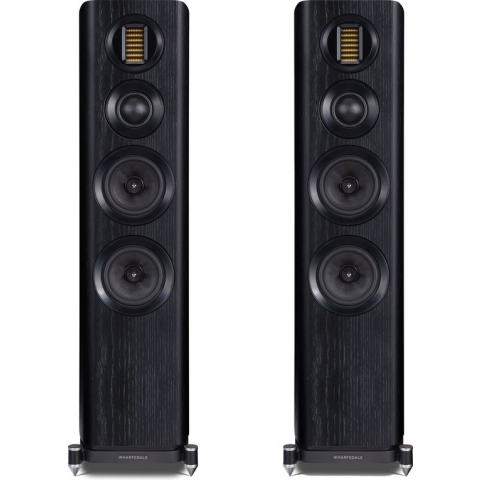 Wharfedale EVO 4.3 - Compacte vloerstaande luidspreker - Krachtige basweergave - AMT tweeter – Zwart (per paar - 2 stuks)