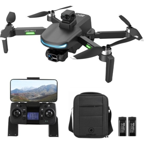 LUXWALLET OMEGA X DODGE - 45 km/h - GPS Drone - Obstakel Ontwijking Sensor - FPV WiFi 5Ghz - Micro SD - 2x Camera - 3-As Gimbal