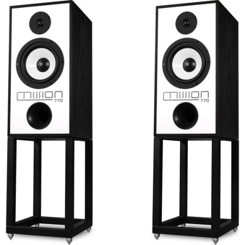 Mission 770 Set 2-Weg Luidsprekers + Stands - Zwart Eik ( set van 2 stuks + stands )