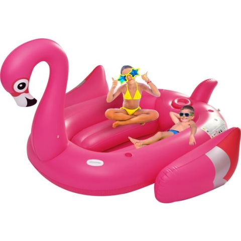 Alert Splash Opblaaseiland Flamingo 240 x 180 cm