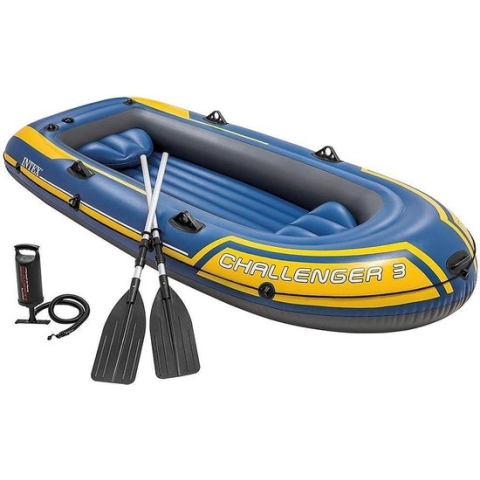Intex 68370NP Challenger 3-Persoons Boot Set - Speelgoed - Rubberboten/Opblaasboten