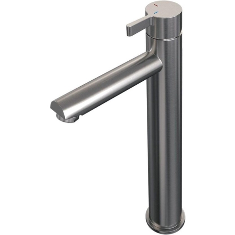Brauer Brushed Edition wastafelkraan opbouw verhoogd met type HD1 greep ColdStart geborsteld nikkel PVD