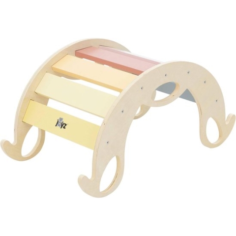 Klimboog voor kinderen 74x41x38,5 cm Veelkleurig Hout Joyz