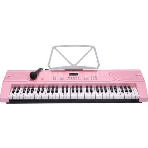 Fazley FKB-050-P Keyboard Piano - 61 Toetsen - Met microfoon - Voor beginners - Roze