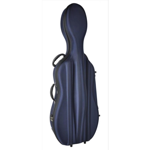Cellokoffer Leonardo CC-144-BU 4/4 gevormd zacht schuimrubber blauw