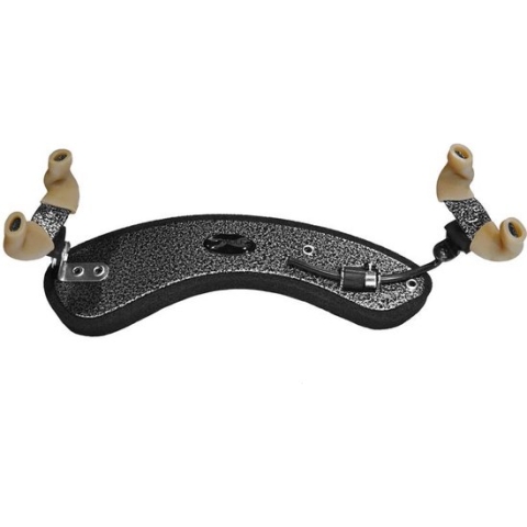 schoudersteun voor viool, forte secondo, silver penny vein texturood, geschikt voor 4/4-3/4