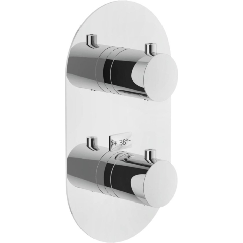 Royal Plaza Malum one afdekset voor inbouw thermostaat brushed
